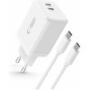 Tech-Protect NC45W 2-Port Charger PD45W + Cable - White