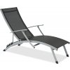 Antracitové záhradné lehátko Salto Garden Point