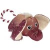 Hračka Kong Dog Cozzie Tugg Slon, pískajúci, fialový, polyester, M/L