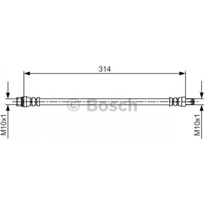 Brzdová hadica BOSCH 1 987 481 718