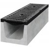 Bielbet D400 D400250X200B odvodňovací betónový žľab s liatinovou mrežou 1000 x 250 x 200 mm | cena za kus