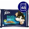 Felix Fantastic vlhké krmivo pre mačky s rybou a zeleninou v želé 48x85 g