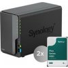 Synology DiskStation DS224+, 2-bay NAS, včetně 2ks HDD 4TB (HAT3300-4T), CPU J4125, RAM 2GB, 2x GLAN