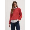 Bavlnený sveter Tommy Hilfiger červená farba, tenký, WW0WW41142 M