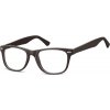 Okuliare bez dioptrii wayfarer Flexi Čierne