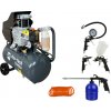 Pro-Tech TOOLS Kompresor 24L 2000W 230V + 5 dielna pneumatická sada ZB-0.13/8+5