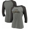 Fanatics Dámske Tričko Vegas Golden Knights 2018 Western Conference Champions Boarding Tri-Blend Raglan 3/4 Sleeve Veľkosť: L
