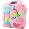 Detská plyšová taška s jednorožcom pastelová