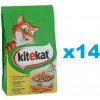 KITEKAT suché krmivo pre mačky s kuracím mäsom a zeleninou 14x300g