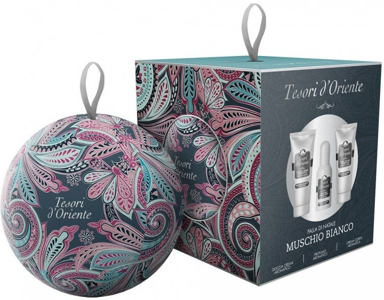 Tesori d´Oriente Muschio Bianco sprchový krém 75 ml + telový krém 75 ml + EDP 30 ml darčeková sada