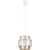 Belis | Luster na lanku GABI 1xE27/60W/230V zlatá/biela pr. 20 cm | BE0797