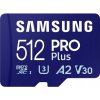 SAMSUNG PRO Plus 512GB microSD UHS-I U3 180MB/s 130MB/s