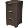 Curver Rattan Style 3 x 14 l hnedá 06604-210