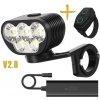 LED bicyklové svietidlo Magicshine Monteer 8000S V2.0, 8000lm diaľkovým ovládaním + externý USB nabíjací Li-ion batériový pack 10000mAh 7,2V
