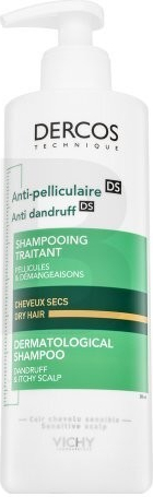 Vichy Dercos Anti-Dandruff Dry Hair Dermatological Shampoo posilujúci šampón predi lupinám pre suché a farbené vlasy 390 ml