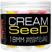 MUNCH BAITS Plávajúce boilies Cream Seed Washed Out 200ml 18mm