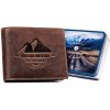 Pánska kožená peňaženka hnedá (GPPN480)