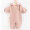 Dojčenská kombinéza s kapucňou New Baby Frosty pink - 74 (6-9m)