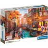 Puzzle 500 dielikov 35586 Západ slnka nad Benátkami Benátky Compact Clementoni