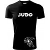 Judo nápis + postavy - Pánske tričko Fantasy športové - 3XL ( Čierna )