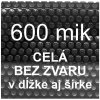 Sparkly POOL Solárna plachta - fólia na bazén 600 mik čierna - celá bez zvaru - Šírka 3m