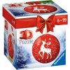 RAVENSBURGER 3D Puzzleball Vánoční ozdoba červená 54 ks