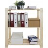 Drevený regál Mamutex 900×800×380 mm – 3 police, nosnosť 150 kg, borovica