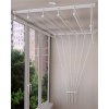 Stropný sušiak PROPER PRO 6 x 120cm (Stropný sušiak na sušenie bielizne strop 6 tyčí 120cm vyťahovací)