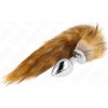 Kink - Anal Plug Size L 10 X 4 cm With Synthetic Tail 40 cm Brown