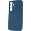 TopQ Zadný kryt Camshield Soft pre Samsung S24 FE tmavomodrý