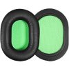 Náhradné Náušníky pre Razer Barracuda X, Pamäťová pena + PU Koža, Čierne, 1 pár