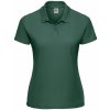 Polycotton Women's Green Polo Shirt Russell zelená