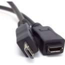 PremiumCord ku2me2f prodlužovací micro USB 2.0 M-F, 2m, černý
