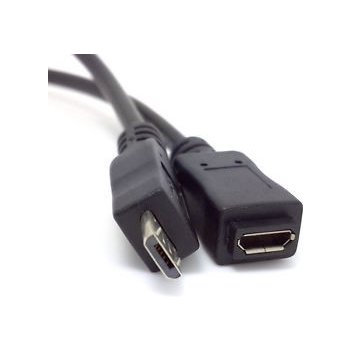 PremiumCord ku2me2f prodlužovací micro USB 2.0 M-F, 2m, černý