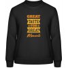 AWDis Sweat Mikina - Dizajn - Great Taste for Great Moments - Čierna - XXL - Dámske