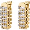 Brosway Luxusné pozlátené náušnice s kubickými zirkónmi Desidery BEIE028