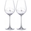 Diamante pohár na červené víno Atlantis s kryštálmi Swarovski 2 x 500 ml