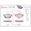Sada brzdových platničiek, vždy 4 kusy v sade BREMBO P 61 124 (P61124)