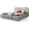 Manželská čalúnená posteľ s úložným priestorom Rosario 160x200 - svetlosivá