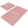 Ružové zamatové kúpeľňové predložky v súprave 2 ks 60x100 cm – Mila Home