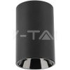 Stropné LED svietidlo GU10 okrúhla čierna VT-1131 (V-TAC)