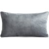 Eurofirany Zamatový vankúš GAJA ová antracit Polyester 30x50 cm