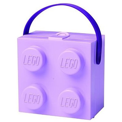 LEGO® box s rukoväťou fialová