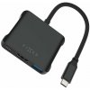 FIXED HUB Quadri, 5-portový hliníkový USB-C, 140W, PD 3.1, vesmírne čierna FIXHU-QR-BK