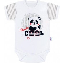 New Baby Dojčenské body s krátkym rukávom Panda