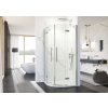 Aquatek BETTER S7 Štvrťkruhový sprchový kút 90x90x195cm dvojkrídlo dvere, chróm, číre sklo AQ BETTERS7CH9062