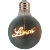 V-TAC LED žiarovka E27 G125 5W teplá biela filament LOVE
