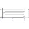 Ohrevné teleso pre pizza pec 1200W 230V 740x250mm