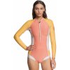 Roxy 1.0 Popsurf Pastel LS Zip Cheeky - XMYM/Terra Cot/Amb Yellow/Peach Blu