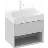 Ravak Lite skrinka 60x45x43 cm závesná kúpeľňová skrinka pod umývadlo sivá X000001859